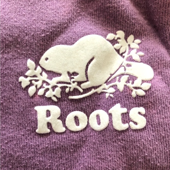 Roots Logo Sweat Shorts in Purple Size XS - Picture 4 of 10